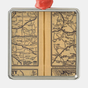 St Louis, New Orleans, Dallas Fort Worth, Portland Metal Tree Decoration