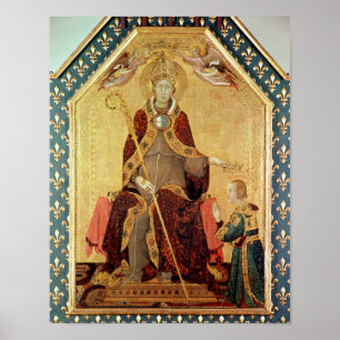 St. Louis of Toulouse crowning his brother Poster