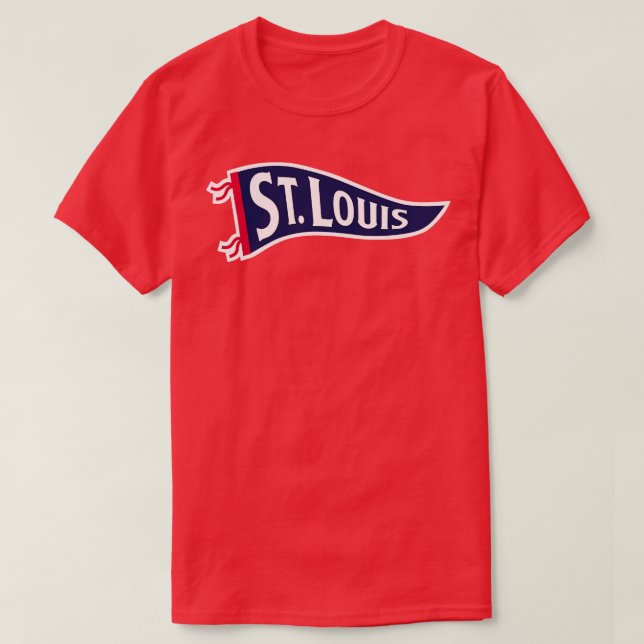 St Louis Pennant Red T-Shirt (Design Front)