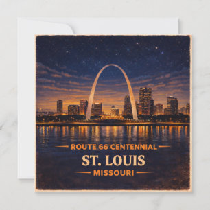 St Louis Route 66 Centennial Mail Stationery Card