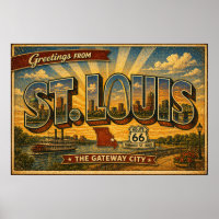 St Louis Route 66 Vintage Travel