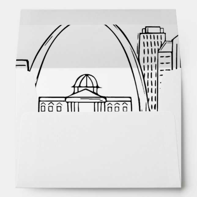 St. Louis Skyline Envelope (Back (Bottom))