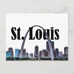 St. Louis Skyline w/ St. Louis in the Sky Postcard