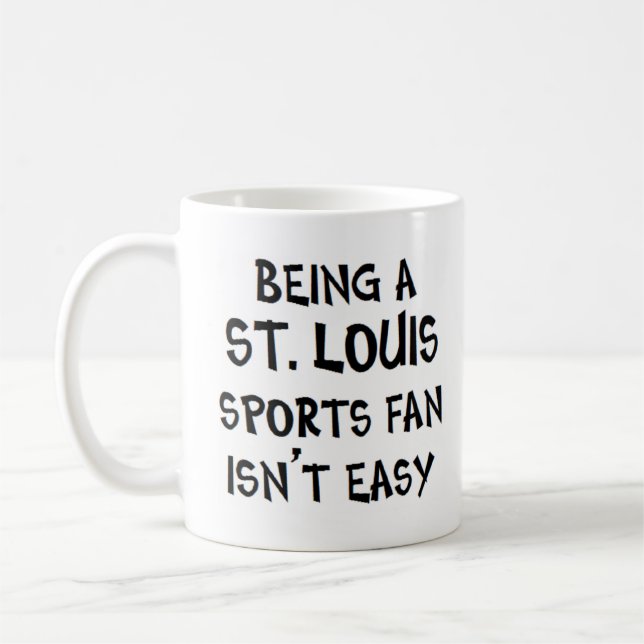st. louis sports fan, being coffee mug (Left)