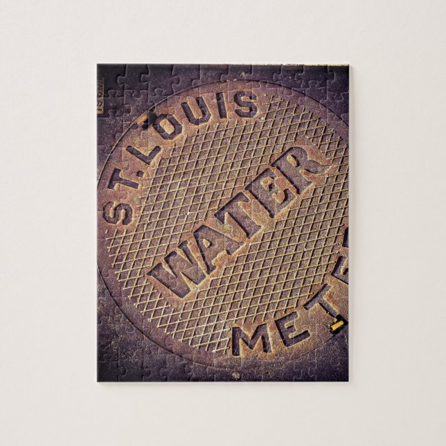 St. Louis Water Utility Cover - 8x10 - 110 pcs. Jigsaw Puzzle (Vertical)