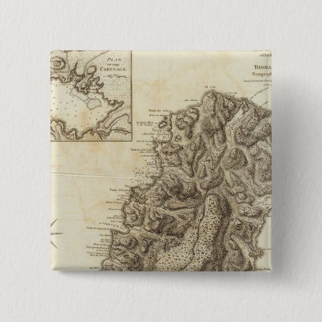 St Lucia 15 Cm Square Badge (Front)