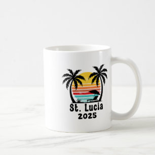 St. Lucia 2025 Family Trip Friends Group Vacation Coffee Mug