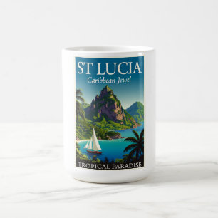 St Lucia Caribbean Jewel Coffee Mug