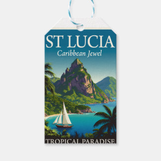 St Lucia Caribbean Jewel Gift Tags