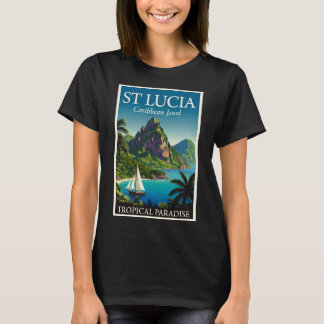 St Lucia Caribbean Jewel T-Shirt