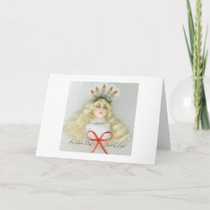 St. Lucia Day 177 JL Biel Greeting Card