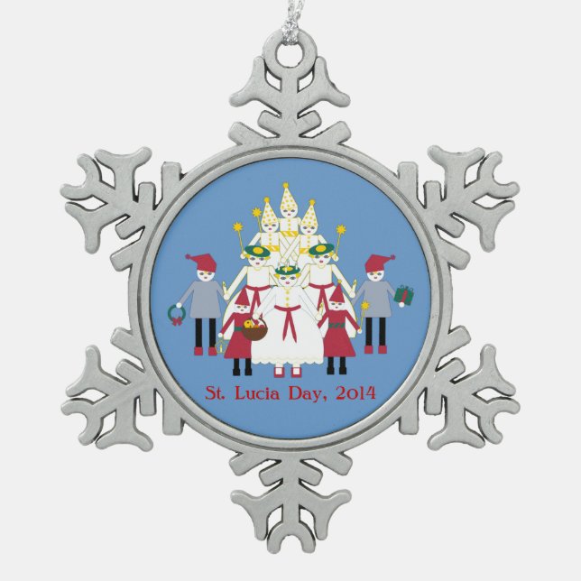 St. Lucia Day Christmas Ornament (Front)