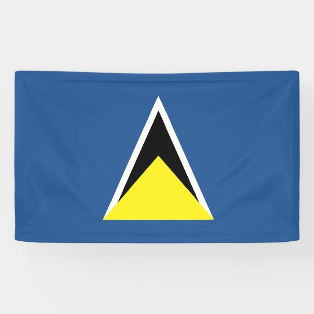 St. Lucia Flag Banner (Horizontal)