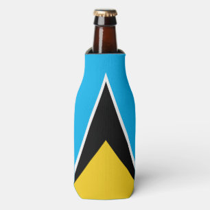 St Lucia Flag  Bottle Cooler