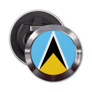 St Lucia Flag    Bottle Opener