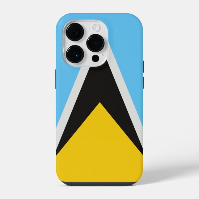 St Lucia Flag  iPhone Case (Back)