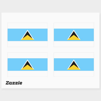St. Lucia Flag Sticker