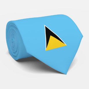 St Lucia  Flag  Tie