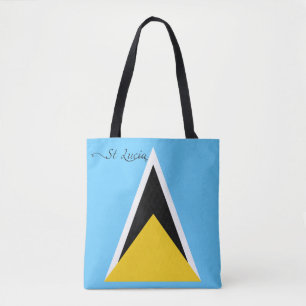 St Lucia Flag Tote Bag