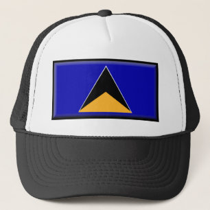 St. Lucia Flag Trucker Hat