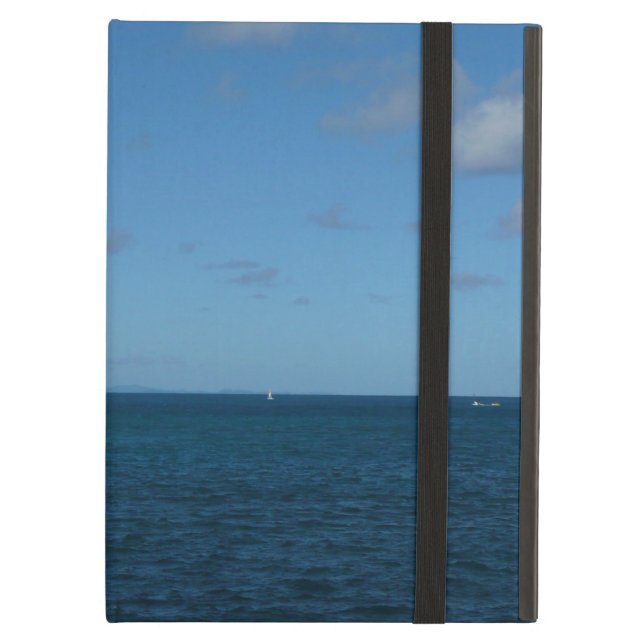St. Lucia Horizon Blue Ocean Cover For iPad Air (Front Closed)
