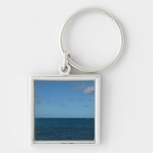 St. Lucia Horizon Blue Ocean Key Ring