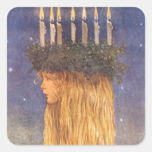 St Lucia John Bauer Square Sticker