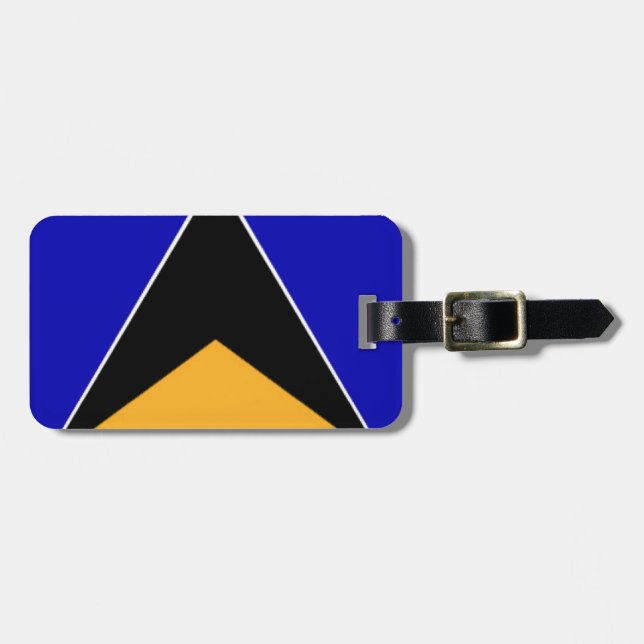 St. Lucia Luggage Tag (Front Horizontal)