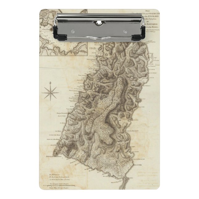 St Lucia Mini Clipboard (Front)