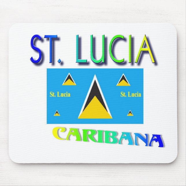 St. Lucia Mouse Mat (Front)