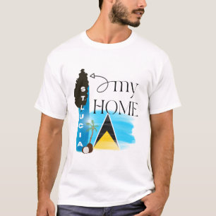 St Lucia  My Home T-Shirt