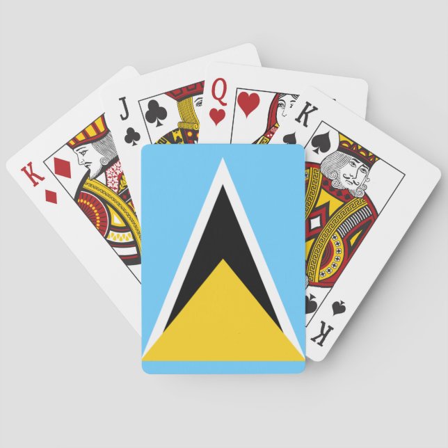 St. Lucia playing card deck (Back)