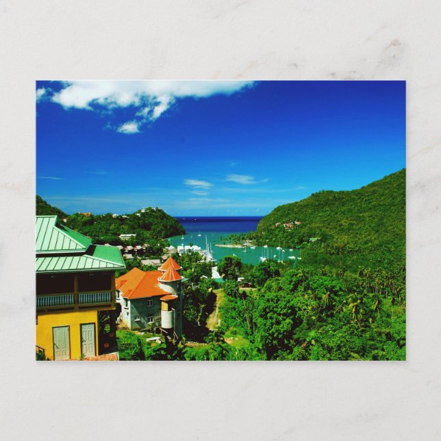 St. Lucia Postcard (Front)