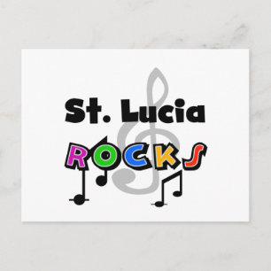 St. Lucia Rocks Postcard