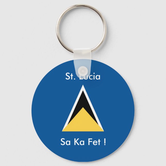 St. Lucia, Sa Ka Fet Key Chain (Front)