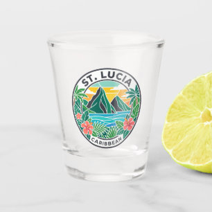 St. Lucia Saint Lucia Shot Glass