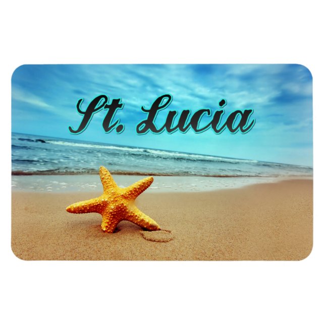 St. Lucia starfish Magnet (Horizontal)