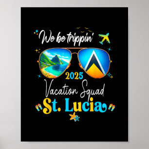 St. Lucia Vacation Family Friends Trip Cruise 2025 Poster