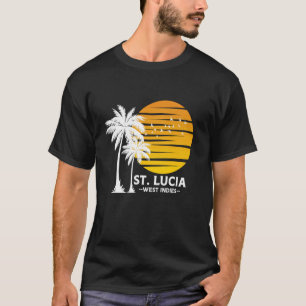 St. Lucia West Indies Lucian Beach Pride Souvenir  T-Shirt