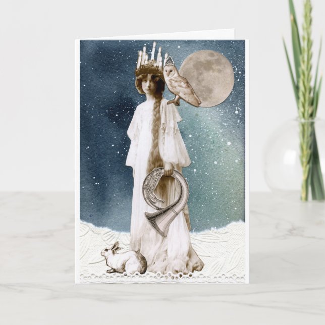 St. Lucia Winter Greetings Card (Front)