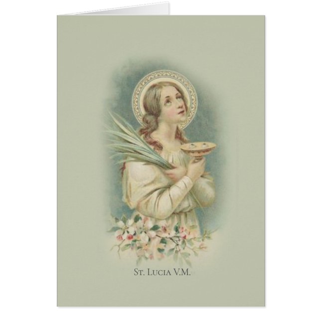 St. Lucy Lucia Patron Saint of Eye Blindness (Front)