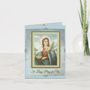 St. Lucy Lucia Patron Saint of the Eyes Card