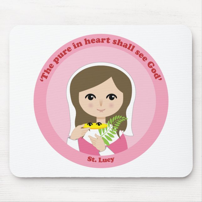 St. Lucy Mouse Mat (Front)
