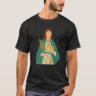 St Lucy St Lucia Patron Of Eyes And Blind Catholic T-Shirt