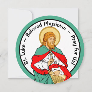 St. Luke, Beloved Physician (RLS 08; MedVers.) Card