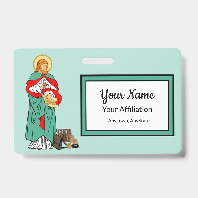 St. Luke, Beloved Physician (RLS 08; MedVers.) ID Badge (Front)