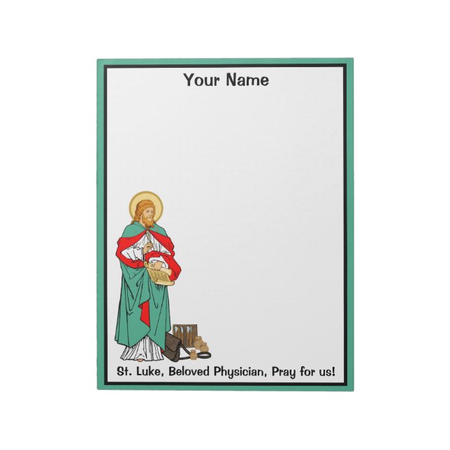St. Luke, Beloved Physician (RLS 08; MedVers.) Notepad (Rotated)