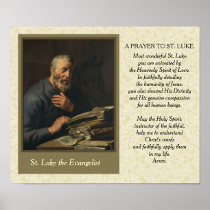 St. Luke Catholic Patron Saint of Physicians Poster