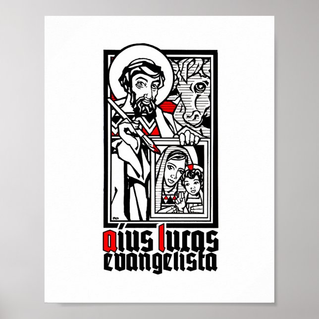 St. Luke, Evangelist 8" x 10" Print (Front)