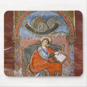 St. Luke, from the Gospel of St. Riquier Mouse Mat